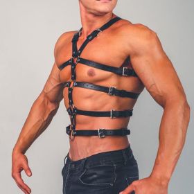 Men's Sexy Leather Bondage And Discipline Strap