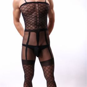 Men's Mesh Stockings Garter Full Body