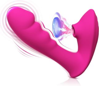G-Spot Vibrator, 2 in 1 Sex toys women Clitoris Licking Dildo Sucking Vibrators with 10 Vibration & Suction Modes