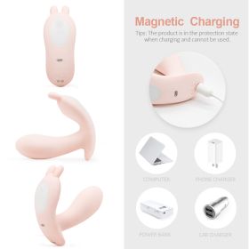 Multi Frequency Wearable Vibrator APP Remote Control Heating Massager Rechargeable Adult Sex Toys for Women Couples Wearable Panty Vibrator and Adult