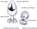 Butt Plugs 3PCS Anal Toys;  Expanding Plug Toys Stainless Steel Anales Trainer Sets Butt Adult Toy Plug Tool Anal Plugs Toy 3Pcs Jewelry Design Anal B