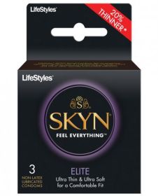 Lifestyles Skyn Elite 3 Pack Non-Latex Lubricated Condoms