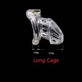 Movable Ring Design Chastity Breathable Cage (Option: L-Transparent)