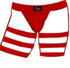 Men's one piece gay corset (Option: Red-One Size)