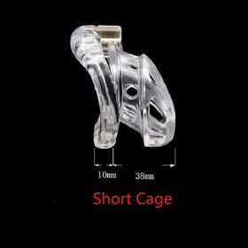 Movable Ring Design Chastity Breathable Cage (Option: S-Transparent)