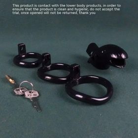Men's Chastity Lock Is Suitable For Beginners (Option: Black chastity lock)