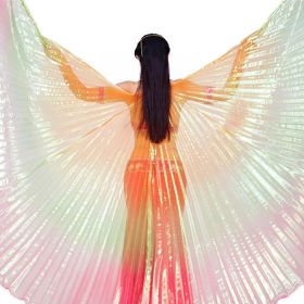 Transparent Belly Dance Colorful Wings Stage Props (Option: Fruitgreen red orange)