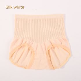 High Waist Bow Traceless Lace Briefs (Option: 6636 Silk White-Standard Size)