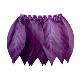 Festival Party Stage Performance Party Mulitcolor Leaves Skirt (Option: Purple-Children's Small Size)