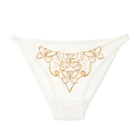 Women's Briefs High Elastic Comfortable Breathable Mesh (Option: White-Average Size)