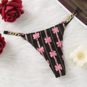 Thongs Panties Hollow Out Attractive Victoria Underwear (Option: Butterfly Print-L)