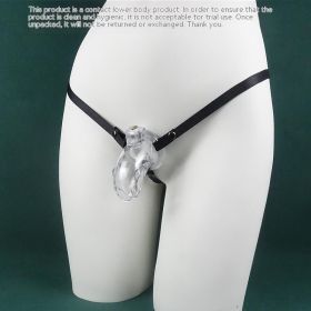 Men's Chastity Lock Is Suitable For Beginners (Option: Transparent chastity lock and)