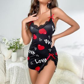 New Sexy Lingerie Love Suspender Skirt (Option: Black-S)