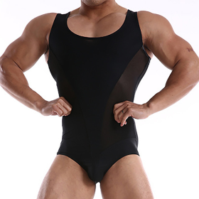 Multicolor Fashion Personality New Men's Swimwear (Option: Black-M)