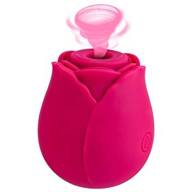 Rose Sex Toy For Women;  Waterproof Vaginal Suction Vibrator;  Intimate Nipple Sucking Cup;  Oral Clitoral Stimulato (Color: Pink)