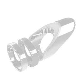 Clio- The Radiant Wearable Vibrating Ring;  Sexual Jewelry (Color: matte silver, size: 5)