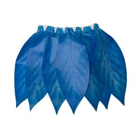 Festival Party Stage Performance Party Mulitcolor Leaves Skirt (Option: Blue-Children's Small Size)