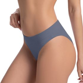 Small Single Women's Underwear High Waist Invisible And Breathable (Option: Blue-M)