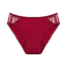 Women's Washable Underwear For Menstrual Period Protection (Option: Red-4XL)