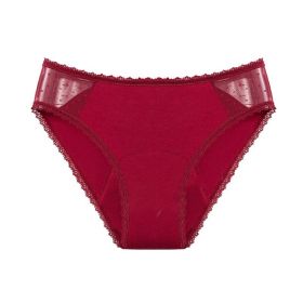 Women's Washable Underwear For Menstrual Period Protection (Option: Red-2XL)