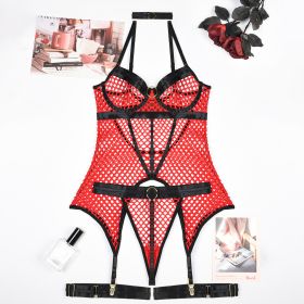 Women's Hot One-piece Sexy Lingerie (Option: Red-L)