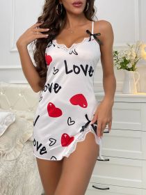 New Sexy Lingerie Love Suspender Skirt (Option: White-XXL)