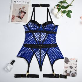 Women's Hot One-piece Sexy Lingerie (Option: Blue-L)